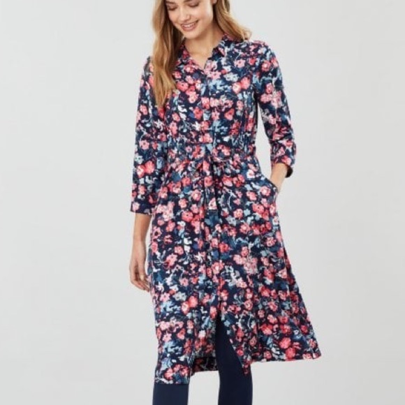 Joules Dresses & Skirts - Joules Ladies Women’s Navy Floral Winslet L/S Dress